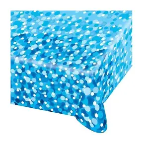 Amscan Paper Sparkle Party Table Cover Blue (One Size)