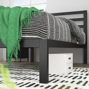 Christiano Metal Bed Frame with Headboard Single (3')