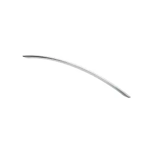 Curved Bow Cabinet Pull Handle 408 x 10mm 352mm Fixing Centres Chrome