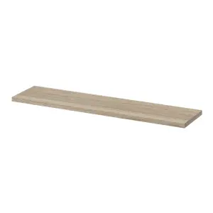 GoodHome Rigga Modular Oak effect oak effect Rectangular Floating shelf (L)80cm x (D)19cm