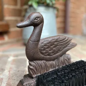 Cast Iron Duck Boot Brush Shoe Scraper