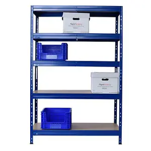 Rapid Racking Rapid 3 Pro 1800h x 1200w x 450mmd Blue 5 Fibreboard Shelves