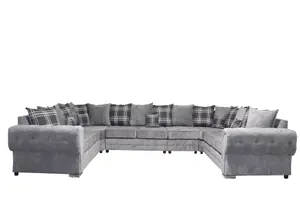 Verona U Shape 9 Seater - Chenille