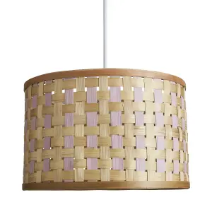 Inlight Julia Neutral & white Woven Lamp shade (D)35cm