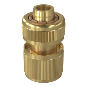 GoodHome Aquastop Round Hose pipe connector