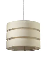 Trio Cream Pendant Light shade (D)35cm