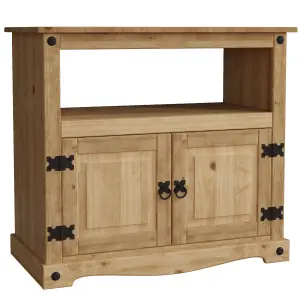 Vida Designs Corona Solid Pine Straight TV Unit Stand