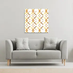 Geometric Golden Pattern (Canvas Print) / 114 x 114 x 4cm