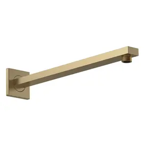 Wall-Mounted Shower Arm Brushed Brass