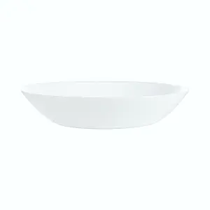 URBNLIVING 5cm Height Set of 6 Opal Glass White Soup Bowls