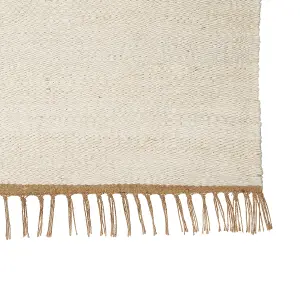 Jute Area Rug 160 x 230 cm Light Beige LUNIA