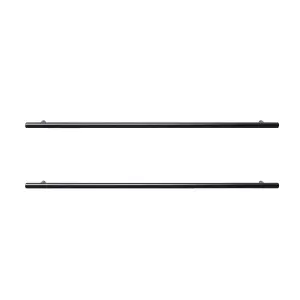 GoodHome Annatto Matt Black Kitchen cabinets Bar Pull Handle (L)51cm (D)32mm, Pack of 2