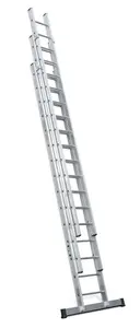 LytePro+ EN131-2 Professional Industrial 3 Section Extension Ladder 3x14 Rung