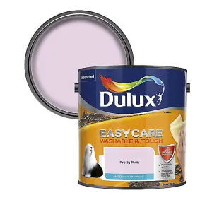 Dulux Easycare Washable & Tough Pretty pink Matt Wall & ceiling Emulsion paint, 2.5L