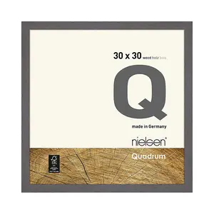 nielsen Quadrum 30 x 30cm Grey Wooden Picture Frame