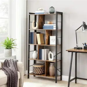 Westhought Bookcase Rustic Brown/Ink Black