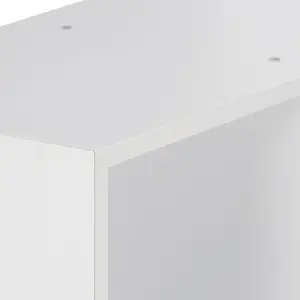 Kaidence 5-Cube Reversible Open Shelf Bookcase White