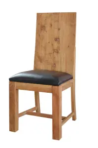 Moe Solid Acacia Wood Dining Chair (Set Of 2)