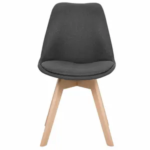 Otselic Upholstered Dining Chair (Set of 2) Dark Grey