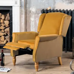 Barksdale Recliner Armchair - Yellow