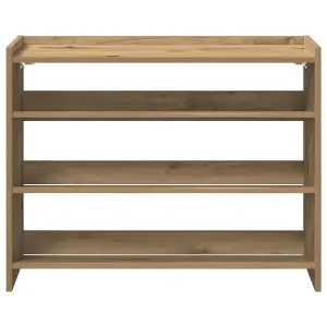 Berkfield Shoe Rack Artisan Oak 80x25x61.5 cm Engineered Wood