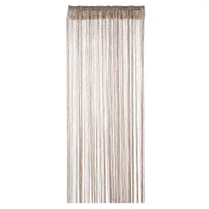 String Curtain Panel Spaghetti Tassel Curtain, 200cm x 90cm - Champagne