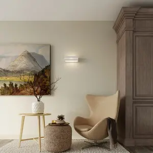 Vega Ceramic White 1 Light Classic Wall Light