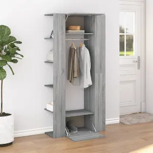 Berkfield Hallway Cabinet Grey Sonoma 97.5x37x99 cm Engineered Wood