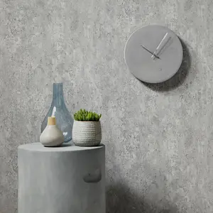 Imitations Concrete Effect Wallpaper Grey Erismann 6321-10