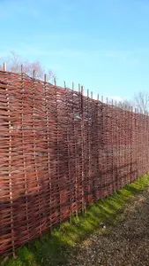 Willow Hurdle Fence Panel Premium Weave Woven Screening  6ft x 4ft