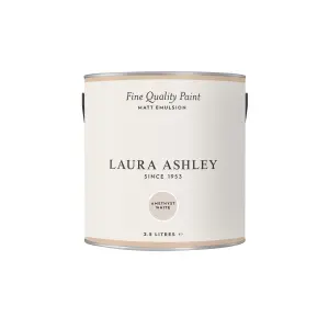 Laura Ashley Amethyst White Matt Emulsion paint, 2.5L