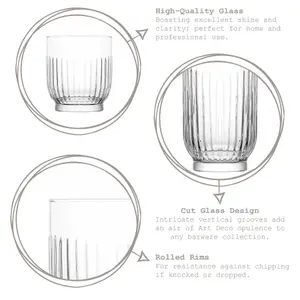 LAV - Tokyo Highball Glasses - 395ml - Pack of 6