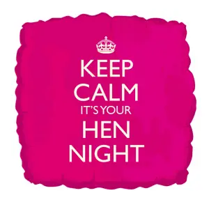 Creative Party 18 Inch Keep Calm Its Your Hen Night Balloon Pink (One Size)