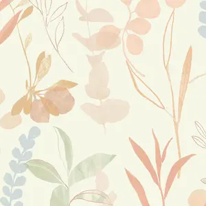 Next Pastel New Light Harmony Floral Wallpaper