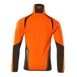 Mascot Accelerate Safe Microfleece Jacket with Half Zip (Hi-Vis Orange/Dark Anthracite)  (XX Large)