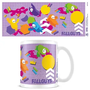 Fall Guys Running Amok Mug Purple/Pink/Yellow (12cm x 8.7cm x 10.5cm)