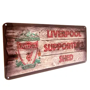 Liverpool FC Supporters Shed Plaque Brown (One Size)