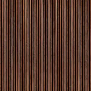 Naturewall SlatWall Acoustic Deep Walnut - 240cm x 60cm on Black Felt