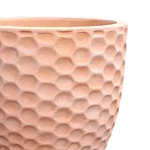 Verve Gudenå Natural Honeycomb Terracotta Plant pot (Dia) 32cm, (H)31.5cm, 21L