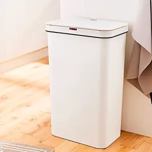 Tower 50L Rectangular Sensor Bin - White