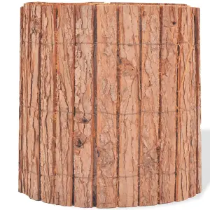 Berkfield Bark Fence 1000x30 cm