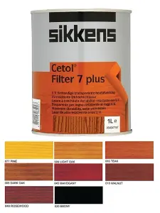 Sikkens Cetol Filter 7 Plus Woodstain Paint - 5 Litre - Rosewood (048)