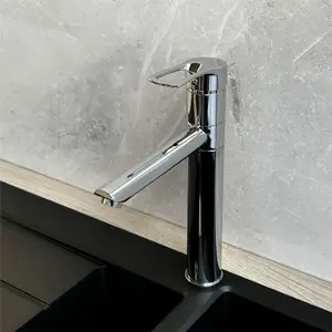 Liquida W16CH Single Lever 360 Degree Swivel Spout Chrome Kitchen Tap