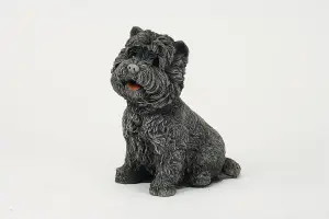 Small Westie Terrier Stone cast Dog Ornament