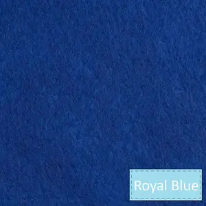 A/FELT 23X30CM PK10 - Felt: Acrylic: 23 x 30cm: Royal Blue: 10 Pieces - Trimits