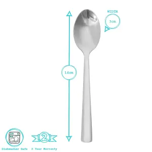 Tondo Stainless Steel Teaspoons - 14cm - Pack of 12