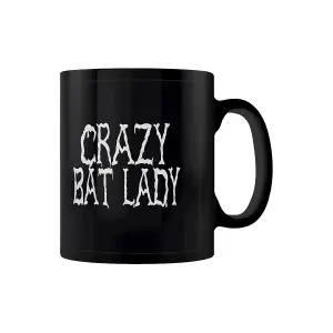 Grindstore Crazy Bat Lady Mug Black/White/Purple (One Size)