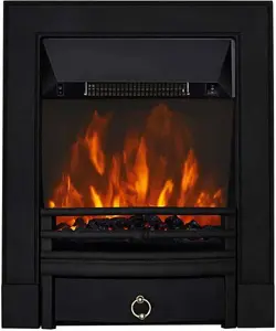 Focal Point Fires 2Kw Soho Cast LED Electric Fire - Black | Robert Dyas