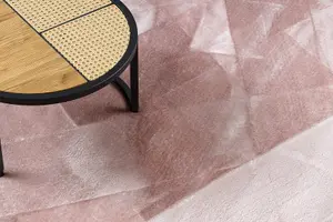 Carpet VISCO pink 8 plush, IMITATION OF RABBIT FUR 120x170 cm