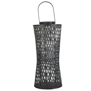 Beliani Boho Lantern MACTAN Wood Black